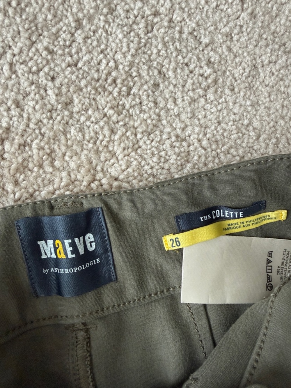 Anthropologie Maeve The Collette Wide Leg Pointe Crop Pants Green - Picture 4 of 9